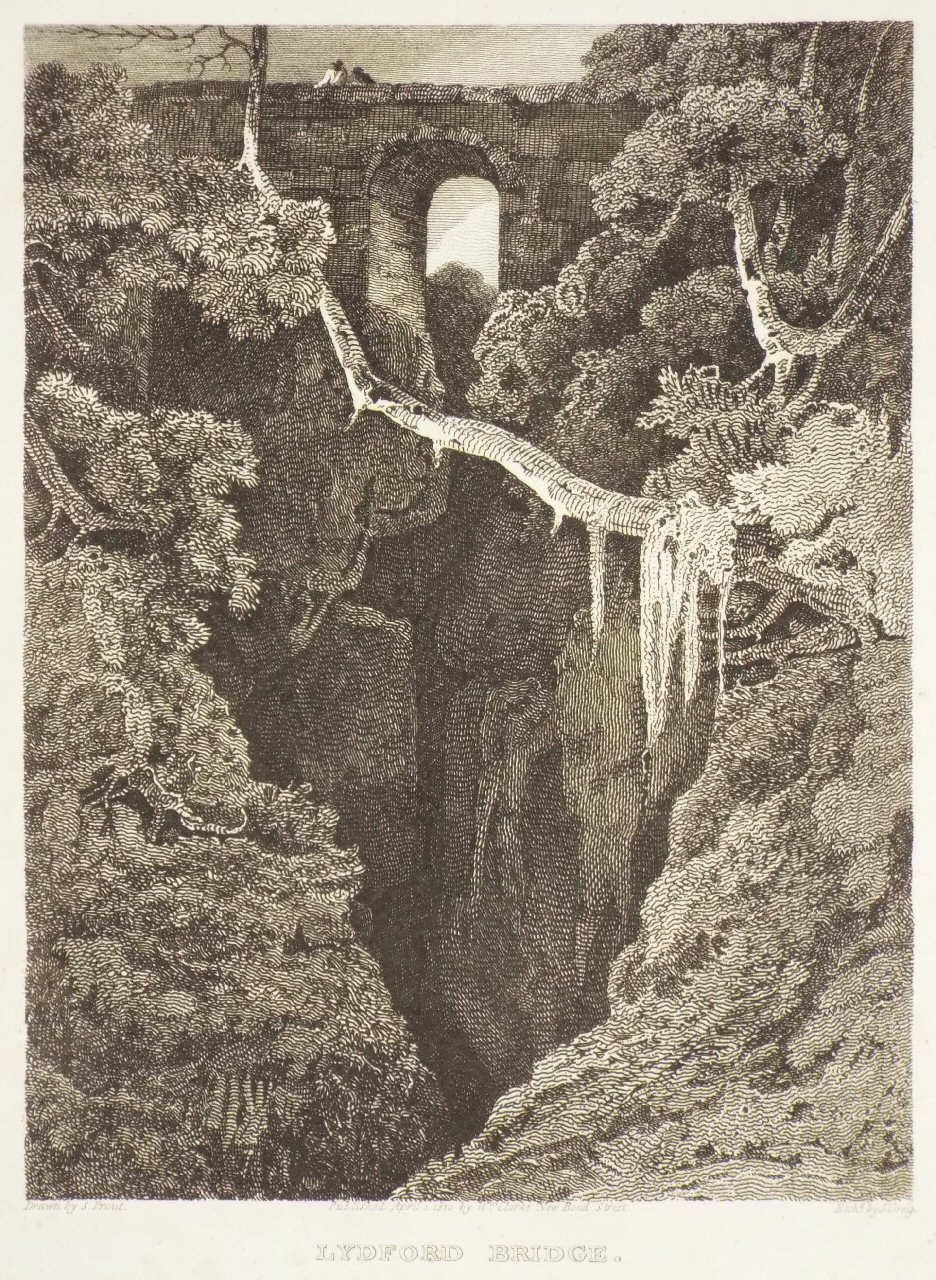 Print - Lydford Bridge. - Greig